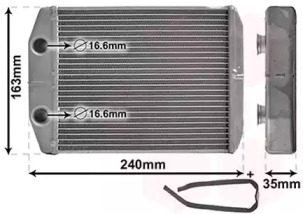 VAN WEZEL 15006014 -  Теплообменник, отопление салона